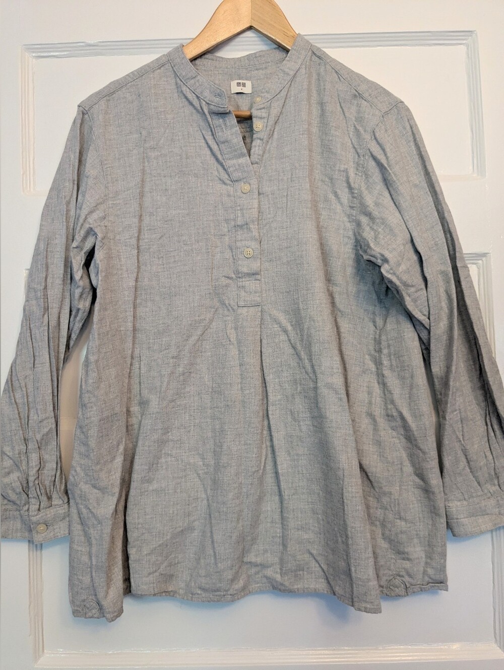 Very Soft Flannel Uniqlo Popover Shirt